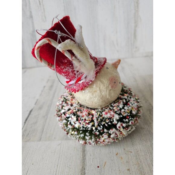 Midwest cannon falls snowman wreath glitter ornament large Maximus decor unique - Picture 4 of 8